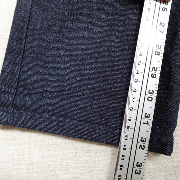 NYDJ Jeans 6 Blue Straight Leg Dark Wash Embellished Pocket Lift Tuck Stretch - Picture 11 of 14